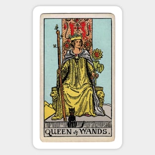 Queen of Wands Tarot Sticker